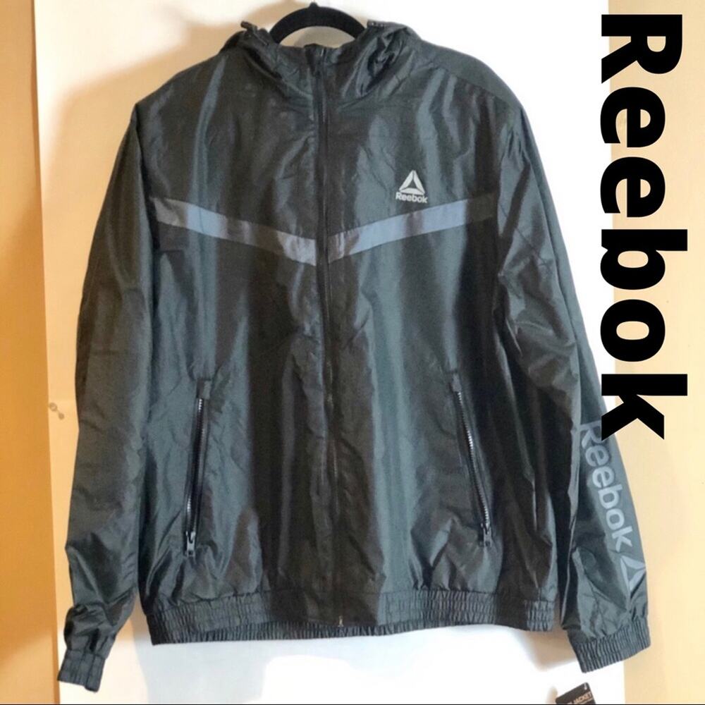 NWT Men’s Rain Reebok Hooded Jacket. XL